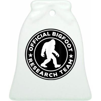 Bigfoot Research Team Ceramic Bell Ornament