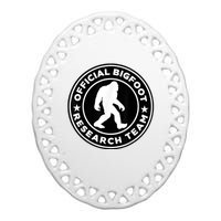 Bigfoot Research Team Ceramic Oval Ornament