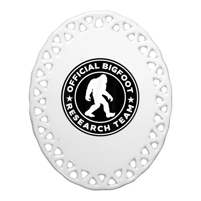 Bigfoot Research Team Ceramic Oval Ornament