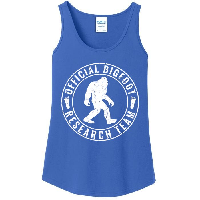 Bigfoot Research Team Vintage Distressed Cute Gift Ladies Essential Tank