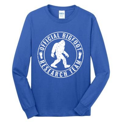 Bigfoot Research Team Vintage Distressed Cute Gift Tall Long Sleeve T-Shirt