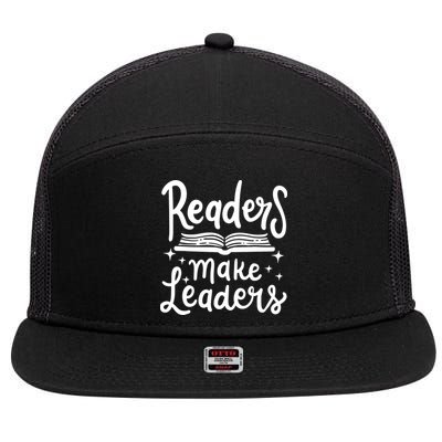 Book Reading Teacher Librarian Reader 7 Panel Mesh Trucker Snapback Hat