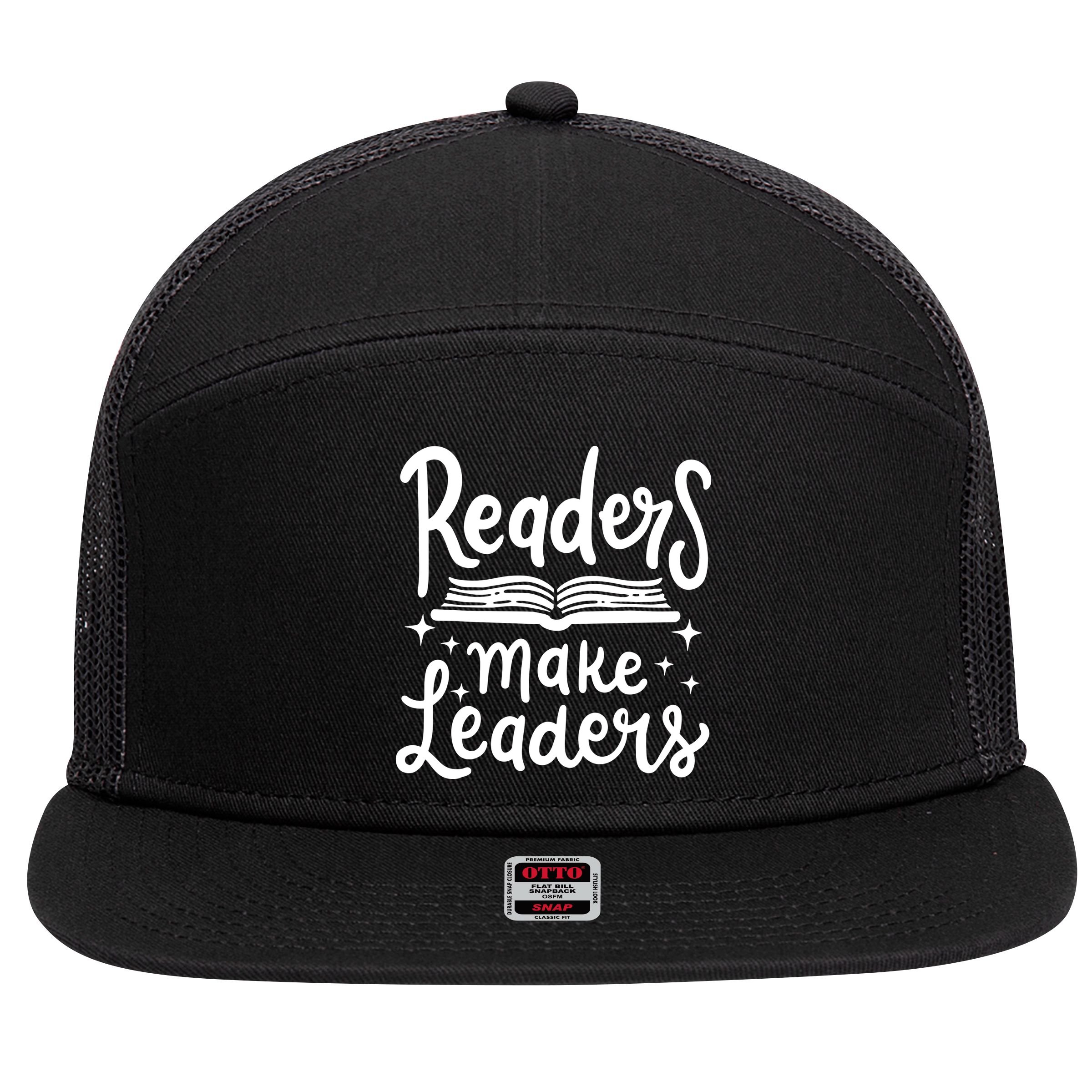 Book Reading Teacher Librarian Reader 7 Panel Mesh Trucker Snapback Hat