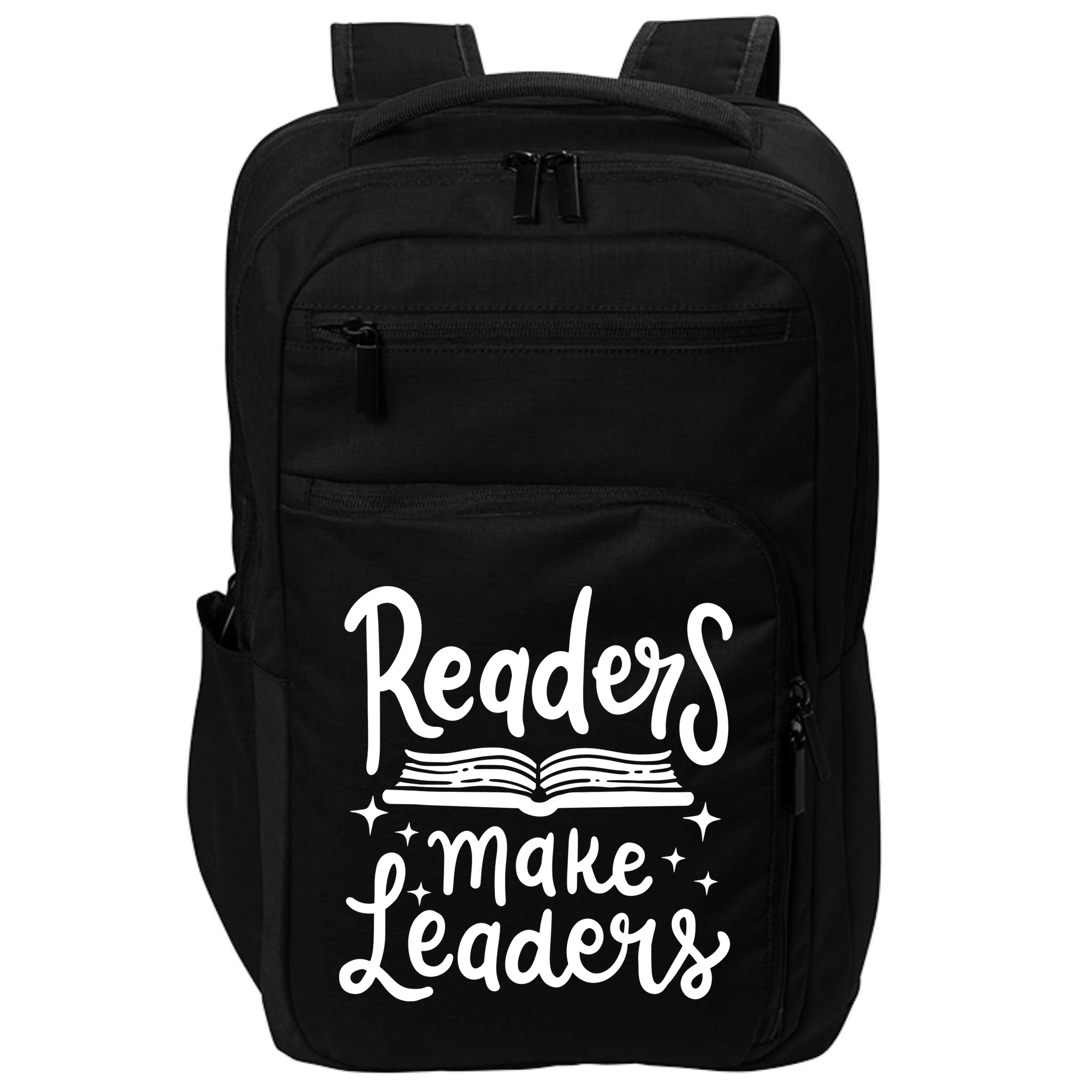Book Reading Teacher Librarian Reader Impact Tech Backpack