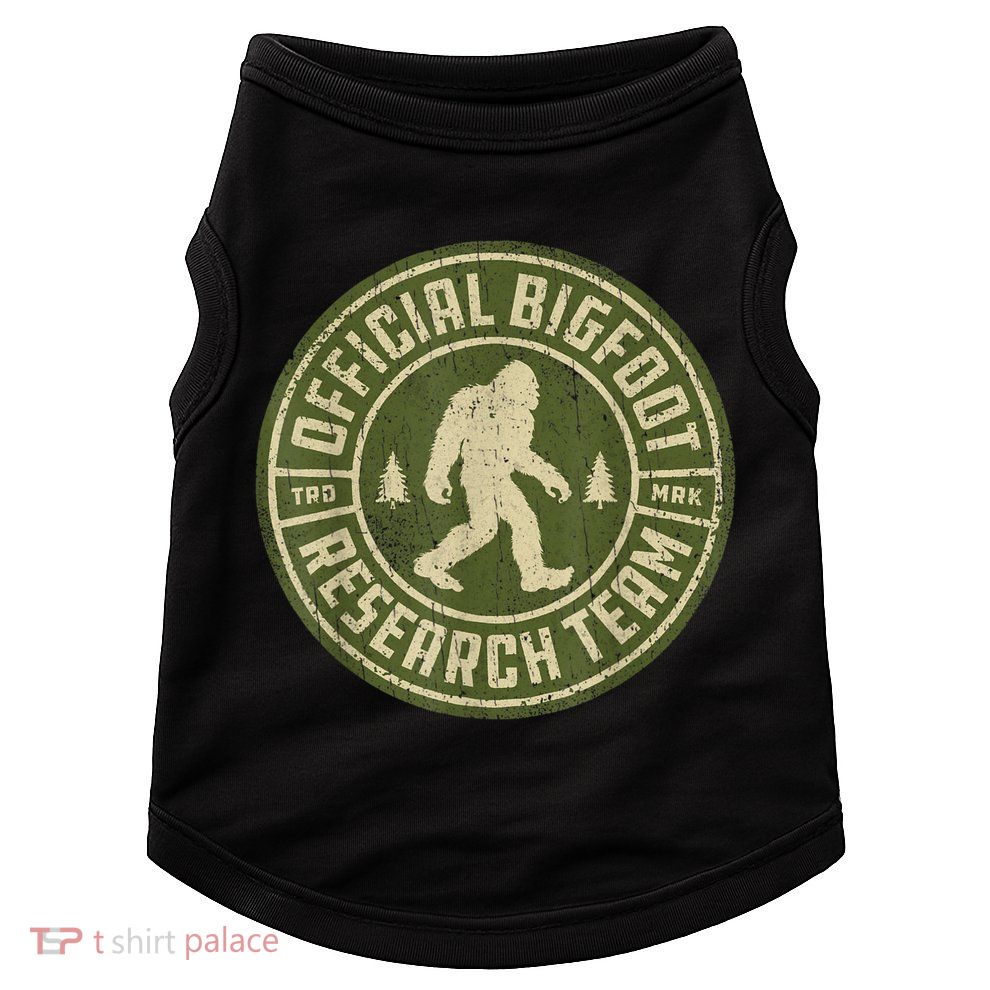 Bigfoot Research Team Retro Vintage Sasquatch Men Women Doggie Tank