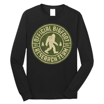 Bigfoot Research Team Retro Vintage Sasquatch Men Women Long Sleeve Shirt