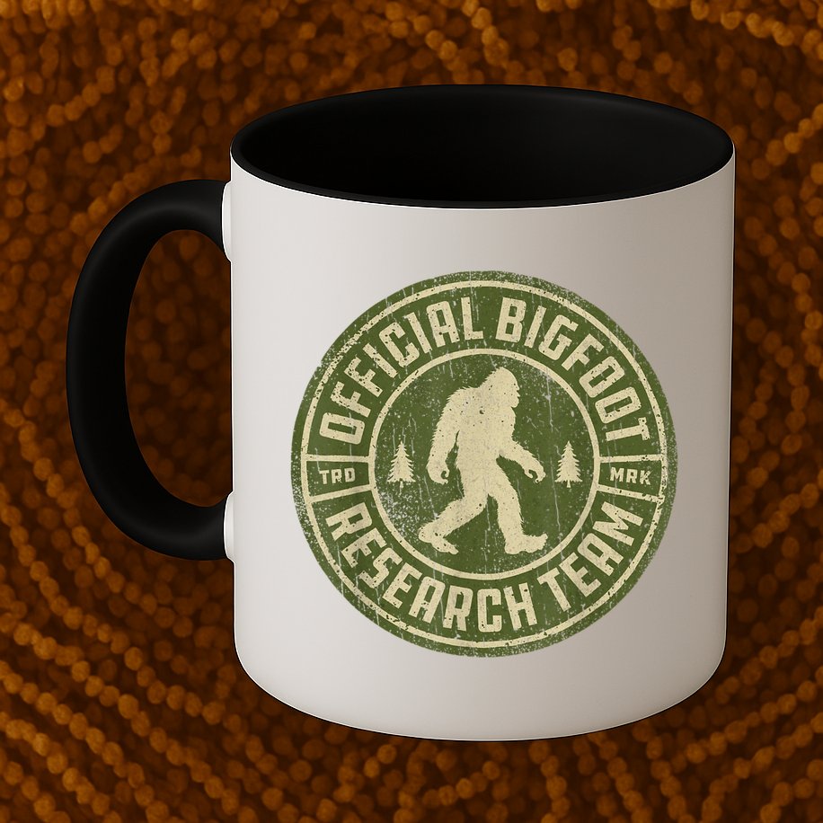 Bigfoot Research Team Retro Vintage Sasquatch Men Women Mug