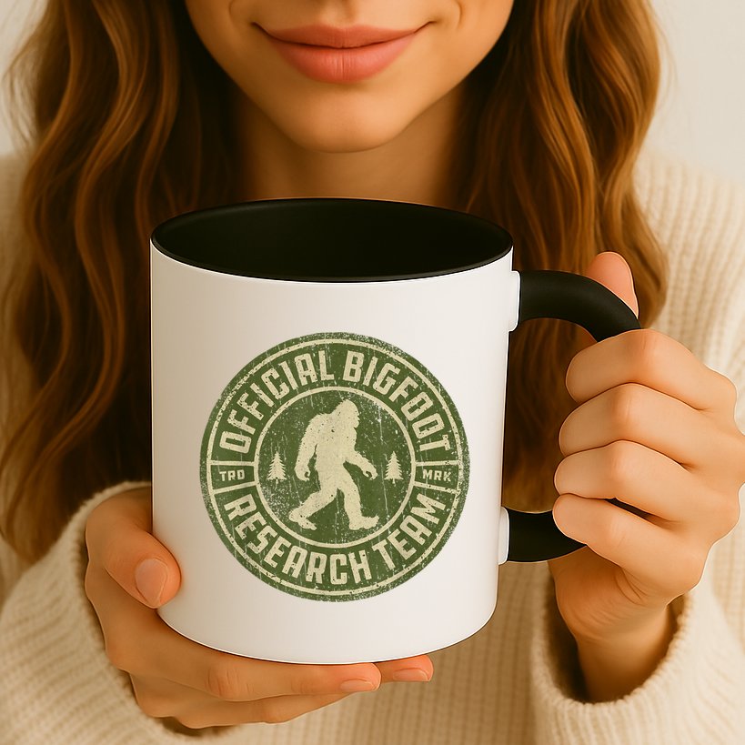 Bigfoot Research Team Retro Vintage Sasquatch Men Women Mug