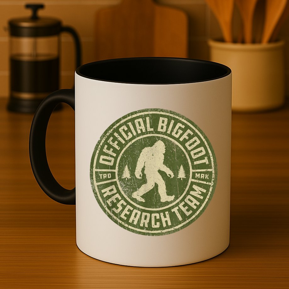 Bigfoot Research Team Retro Vintage Sasquatch Men Women Mug