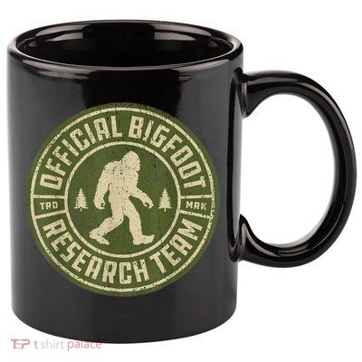 Bigfoot Research Team Retro Vintage Sasquatch Men Women 11oz C Handle Ceramic Mug