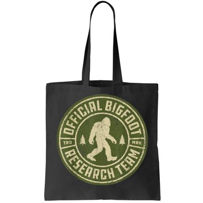 Bigfoot Research Team Retro Vintage Sasquatch Men Women Tote Bag