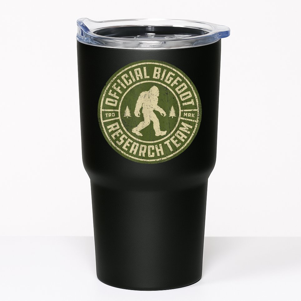 Bigfoot Research Team Retro Vintage Sasquatch Men Women Tumbler