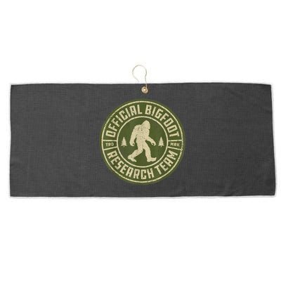 Bigfoot Research Team Retro Vintage Sasquatch Men Women Large Microfiber Waffle Golf Towel