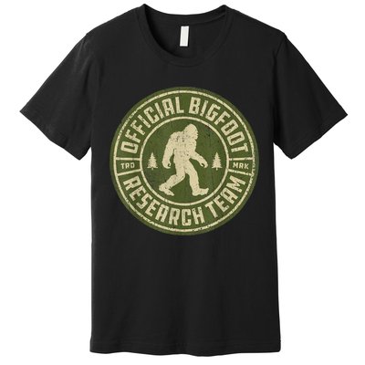 Bigfoot Research Team Retro Vintage Sasquatch Men Women Premium T-Shirt