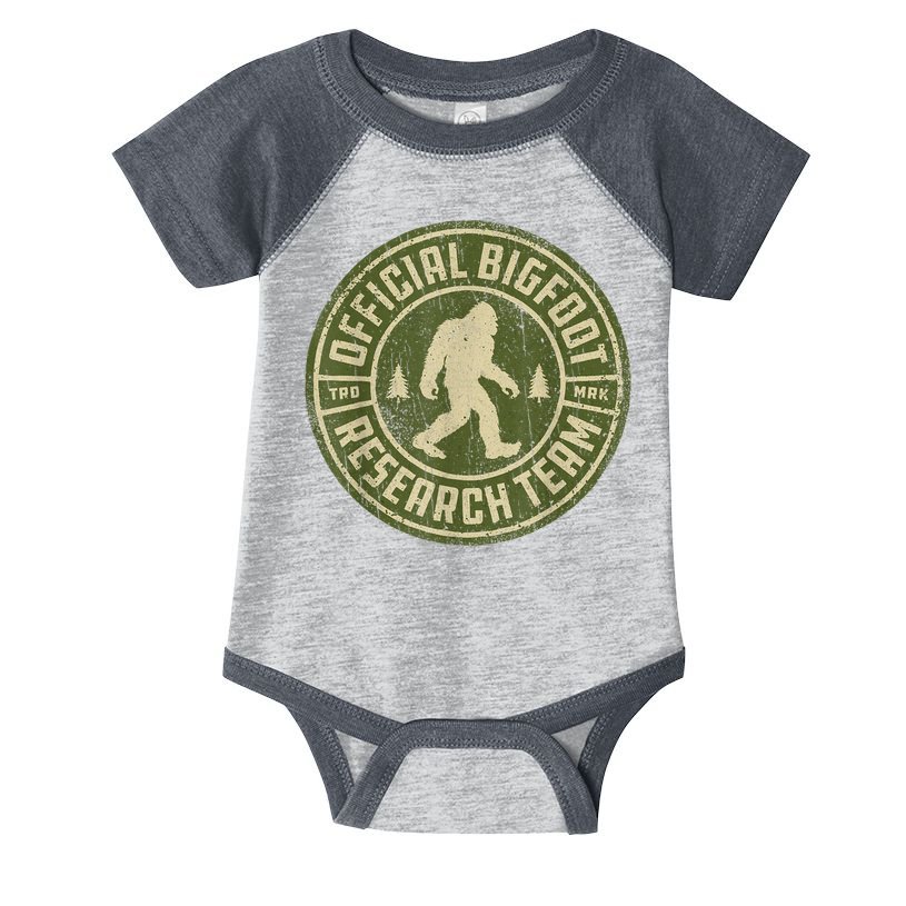 Bigfoot Research Team Retro Vintage Sasquatch Men Women Infant Baby Jersey Bodysuit