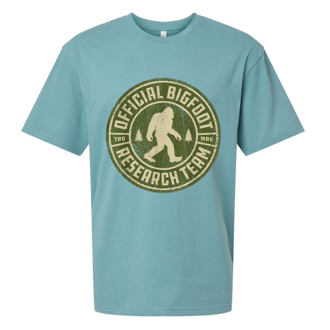 Bigfoot Research Team Retro Vintage Sasquatch Men Women Sueded Cloud Jersey T-Shirt