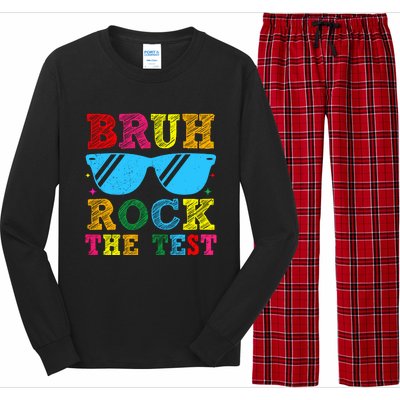 Bruh Rock The Test Test Day Long Sleeve Pajama Set