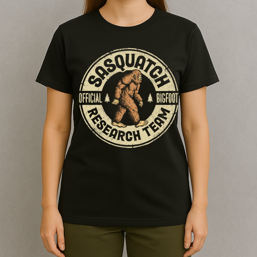 Bigfoot Research Team Retro Vintage Sasquatch Men Women T-Shirt