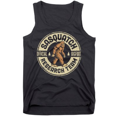 Bigfoot Research Team Retro Vintage Sasquatch Men Women Tank Top
