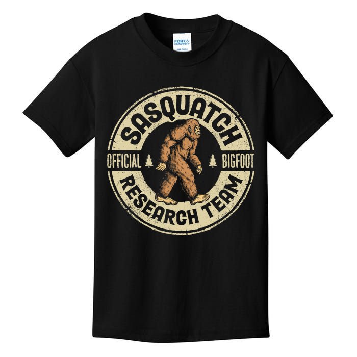 Bigfoot Research Team Retro Vintage Sasquatch Men Women Kids T-Shirt