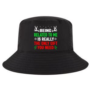 Being Related To Me Funny Christmas Family Cool Comfort Performance Bucket Hat