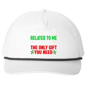 Being Related To Me Funny Christmas Family Snapback Five-Panel Rope Hat