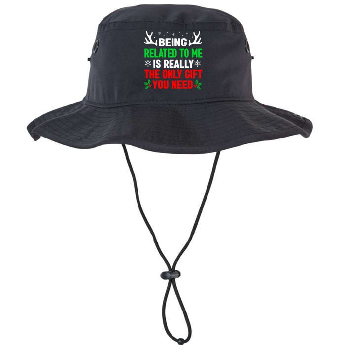 Being Related To Me Funny Christmas Family Legacy Cool Fit Booney Bucket Hat