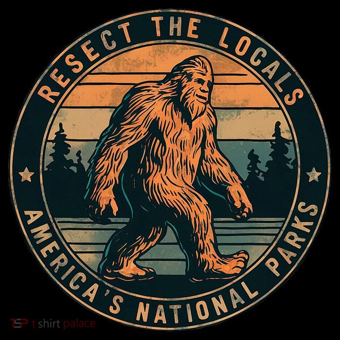 Bigfoot Respect The Locals Sasquatch American 16 in Basic Backpack