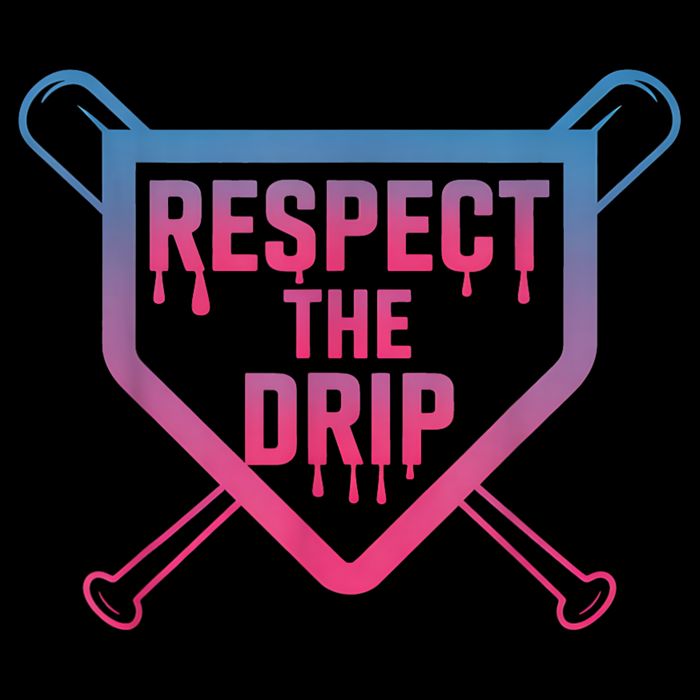Baseball Respect The Drip Home Plate Drip Ice Cream 16 in Basic Backpack