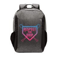 Baseball Respect The Drip Home Plate Drip Ice Cream Vector Backpack