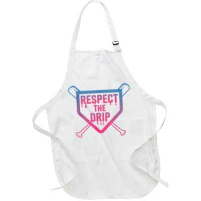 Baseball Respect The Drip Home Plate Drip Ice Cream Apron