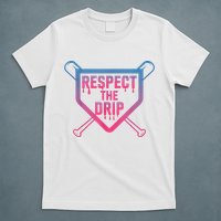 Baseball Respect The Drip Home Plate Drip Ice Cream T-Shirt