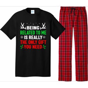 Being Related To Me Funny Christmas S Women Family Pajama Set