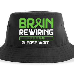 Brain Rewiring Traumatic Brain Injury Ribbon TBI Survivor Sustainable Bucket Hat