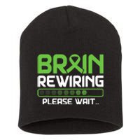 Brain Rewiring Traumatic Brain Injury Ribbon TBI Survivor Short Acrylic Beanie