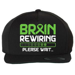 Brain Rewiring Traumatic Brain Injury Ribbon TBI Survivor Wool Snapback Cap