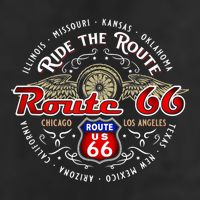 Bikers Ride The Route 66 Road Trip Across Americas Highway 7 Panel Mesh Trucker Snapback Hat