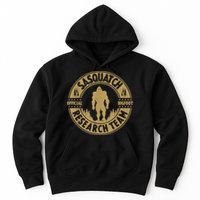 Bigfoot Research Team Retro Vintage Sasquatch And Trees 70s Hoodie