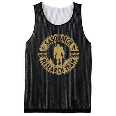 Bigfoot Research Team Retro Vintage Sasquatch And Trees 70s Mesh Reversible Basketball Jersey Tank