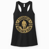 Bigfoot Research Team Retro Vintage Sasquatch And Trees 70s Womens Tank Top