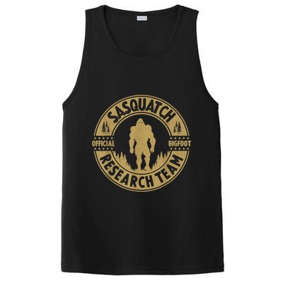 Bigfoot Research Team Retro Vintage Sasquatch And Trees 70s PosiCharge Competitor Tank