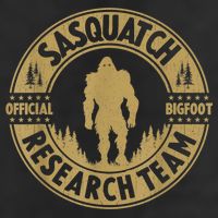 Bigfoot Research Team Retro Vintage Sasquatch And Trees 70s Golf Towel
