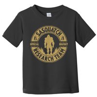 Bigfoot Research Team Retro Vintage Sasquatch And Trees 70s Toddler T-Shirt