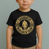 Bigfoot Research Team Retro Vintage Sasquatch And Trees 70s Toddler T-Shirt