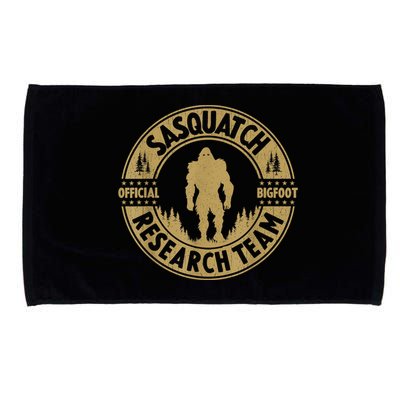 Bigfoot Research Team Retro Vintage Sasquatch And Trees 70s Microfiber Hand Towel