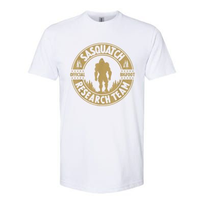 Bigfoot Research Team Retro Vintage Sasquatch And Trees 70s Softstyle® CVC T-Shirt