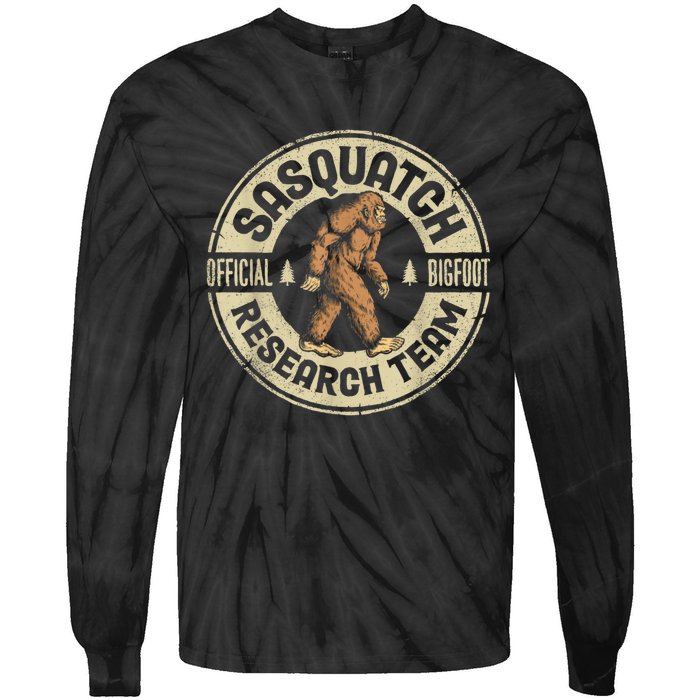 Bigfoot Research Team Sasquatch Tie-Dye Long Sleeve Shirt