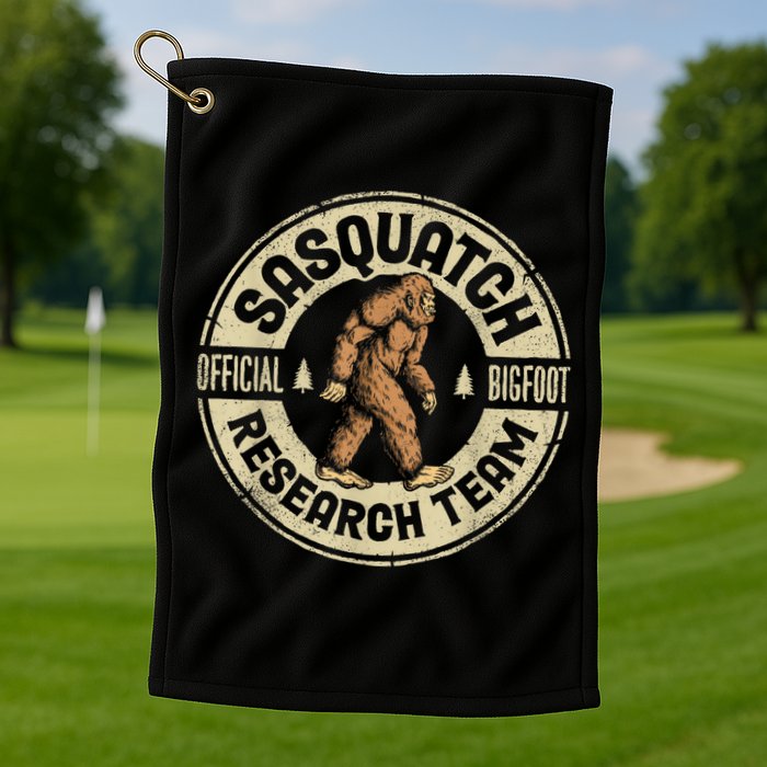 Bigfoot Research Team Sasquatch Golf Towel