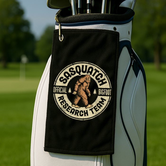 Bigfoot Research Team Sasquatch Golf Towel