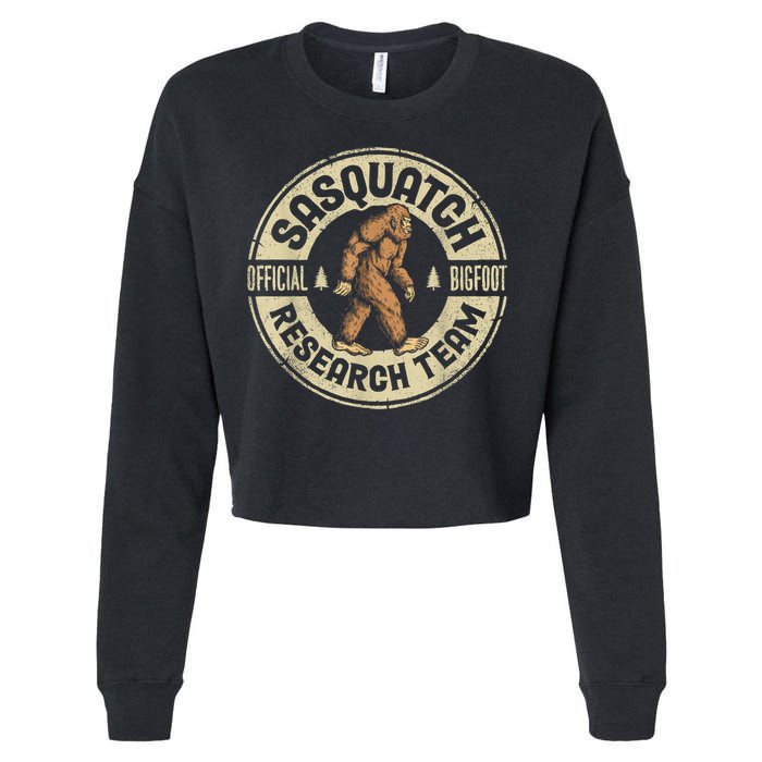 Bigfoot Research Team Sasquatch Cropped Pullover Crew